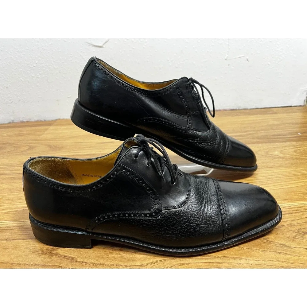 Mezlan men's shoes black‎ oxford 11.5 Nicola